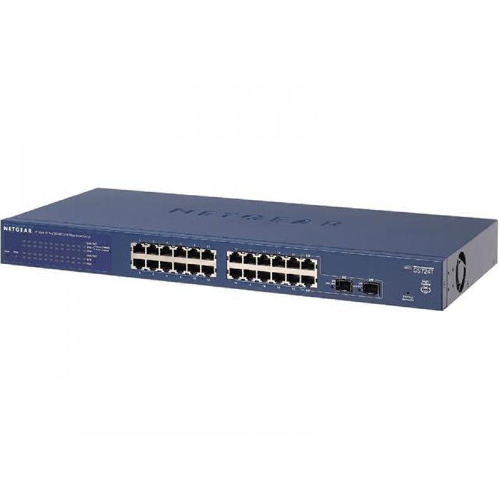 Комутатор Netgear GS724T-400EUS 24xGE, 2xSFP, L2+