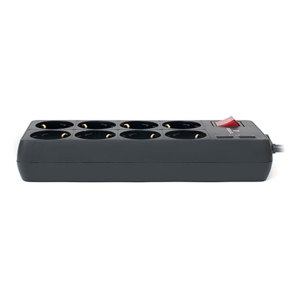 Фильтр питания REAL-EL RS-8 Protect USB 3.0m Black