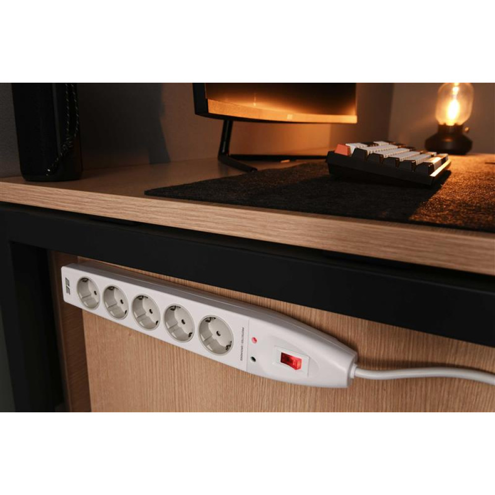 Сетевой фильтр 2E 5хSchuko, 10 м (2E-SP515M10WH)