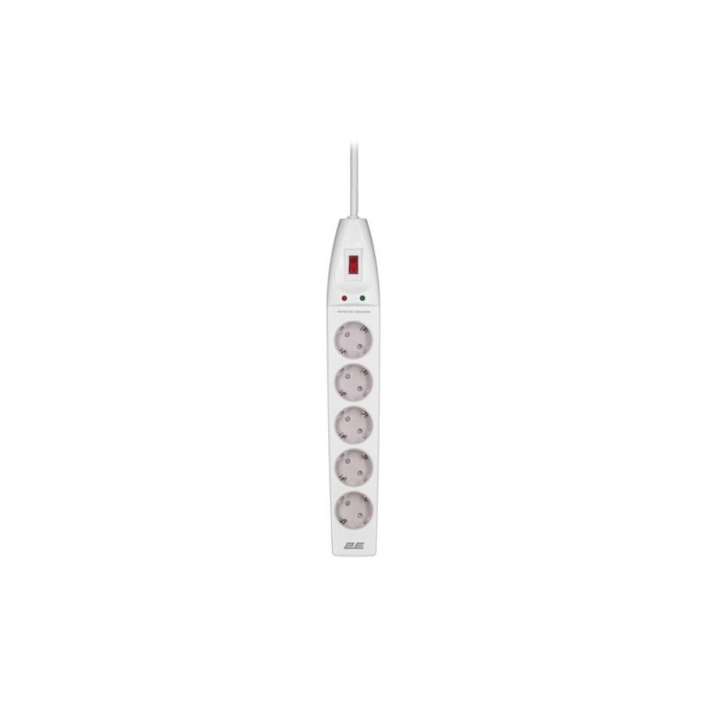 Сетевой фильтр 2E 5хSchuko, 10 м (2E-SP515M10WH)