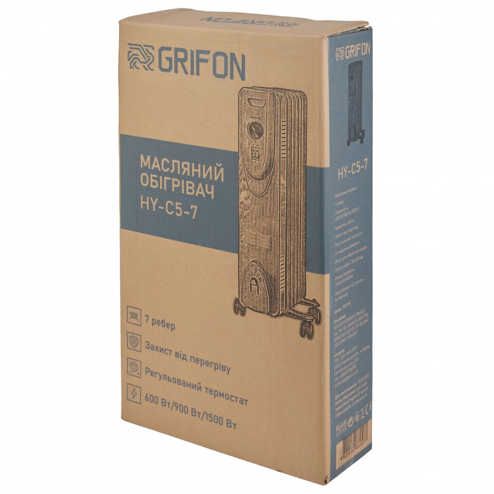 Масляный радиатор Grifon HY-C5-7