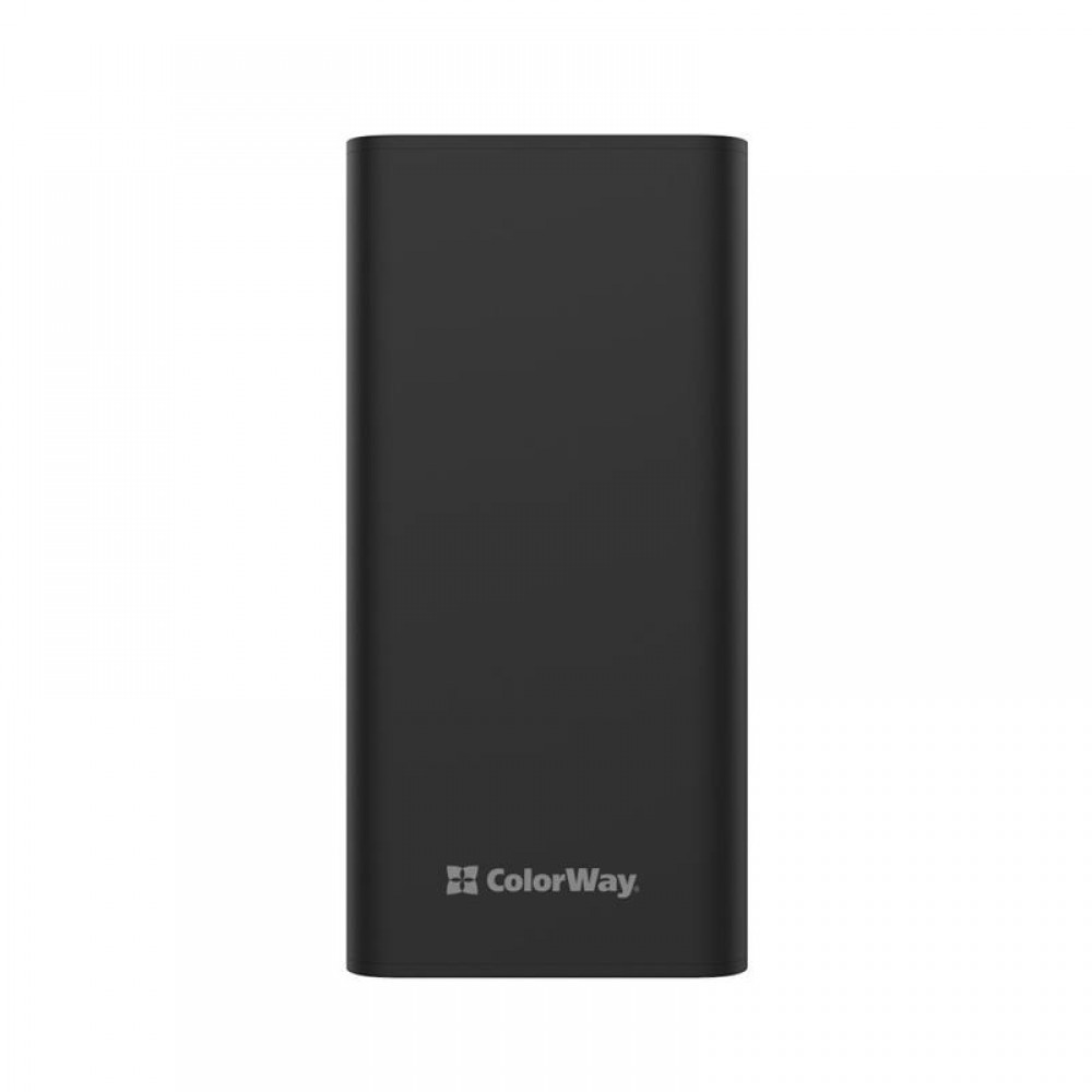 Универсальная мобильная батарея ColorWay Lamp 30000mAh Black (CW-PB300LPB3BK-F)