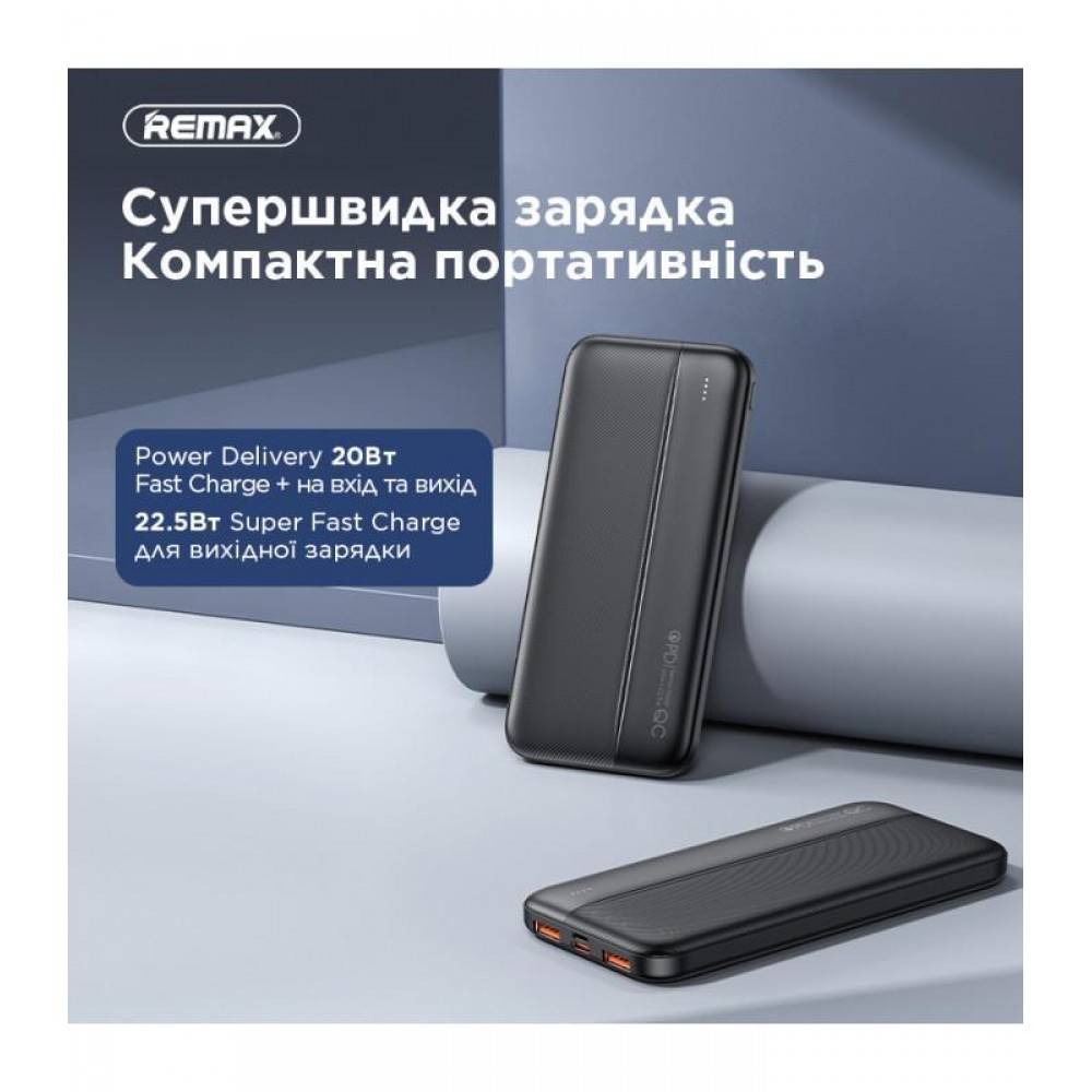 Универсальная мобильная батарея Remax RPP-212 Tinyl 10000mAh Black (RPP-212)