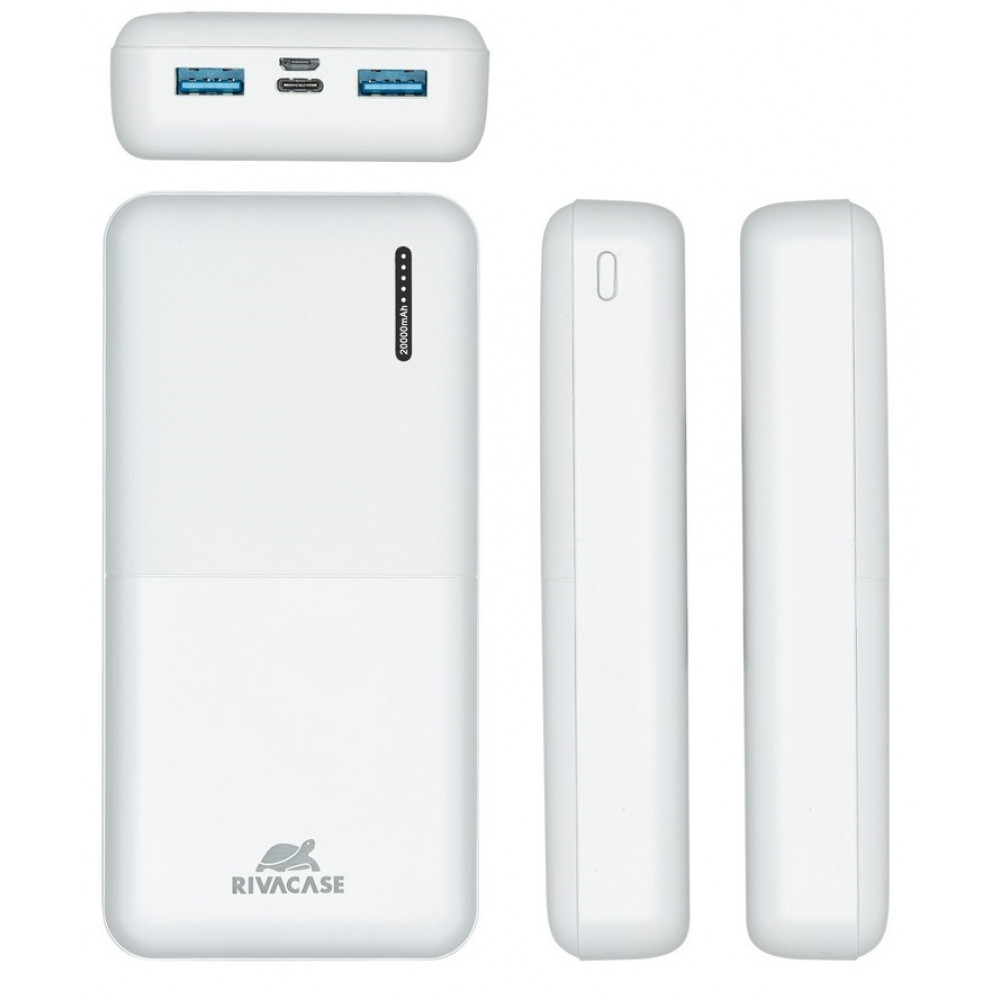 Универсальная мобильная батарея Rivacase VA2572 20000 mAh White (PB931088)