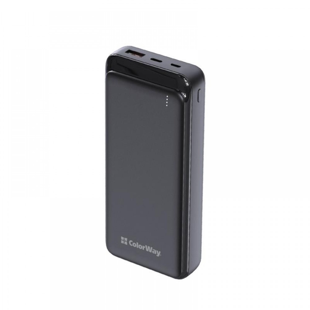 Универсальная мобильная батарея ColorWay Slim 20000mAh Black (CW-PB200LPG3BK-PD)