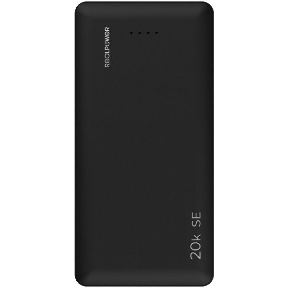 Универсальная мобильная батарея RealPower PB-20k SE Powerbank 20000mAh Black (PB-20k)