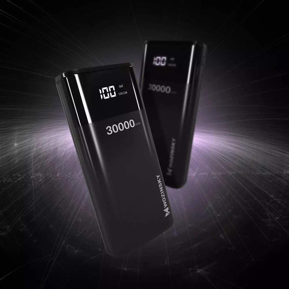 Универсальная мобильная батарея Wozinsky WPB-001BK Bipow 30000mAh Black (WPB-001BK/28829)