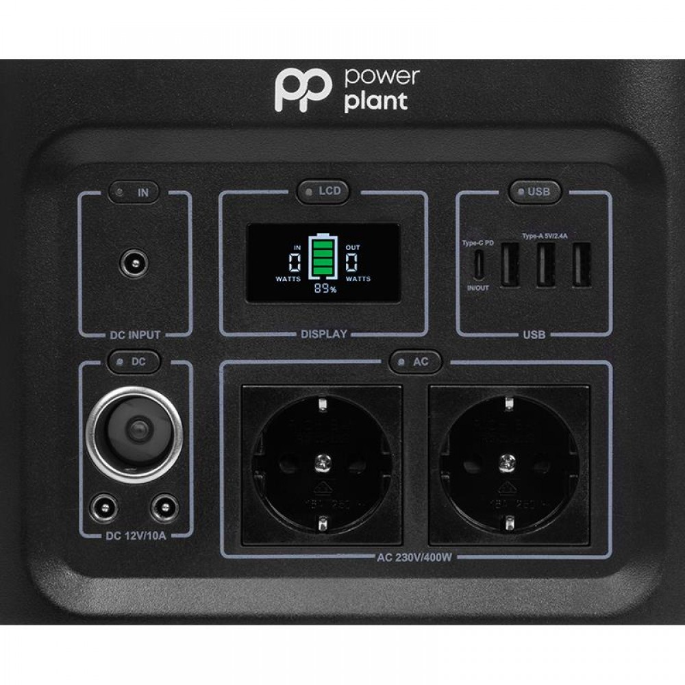 Зарядна станція PowerPlant 403.2Wh, 112000mAh, 400W (PB930777)