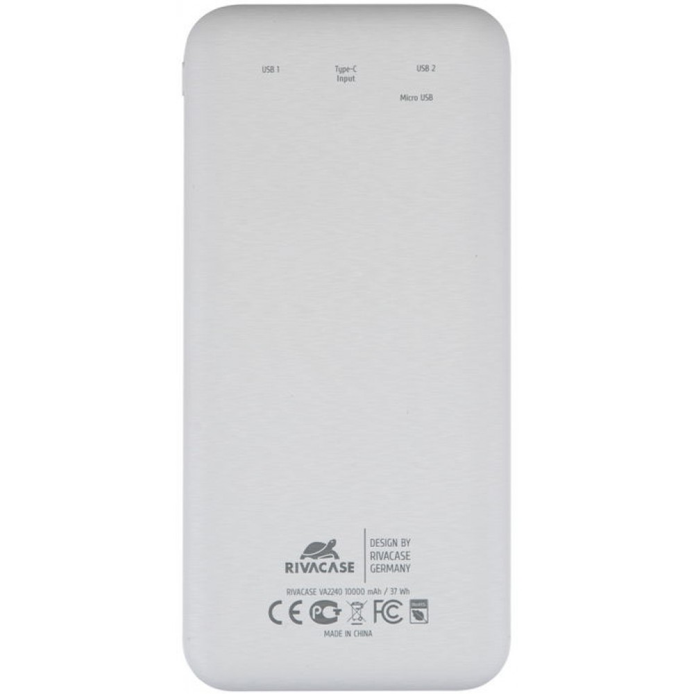 Универсальная мобильная батарея Rivacase Rivapower 10000mAh White (VA2240)