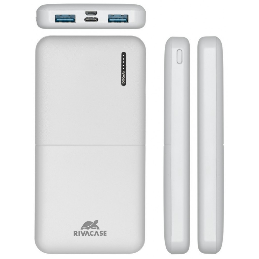 Универсальная мобильная батарея Rivacase Rivapower 10000mAh White (VA2532)
