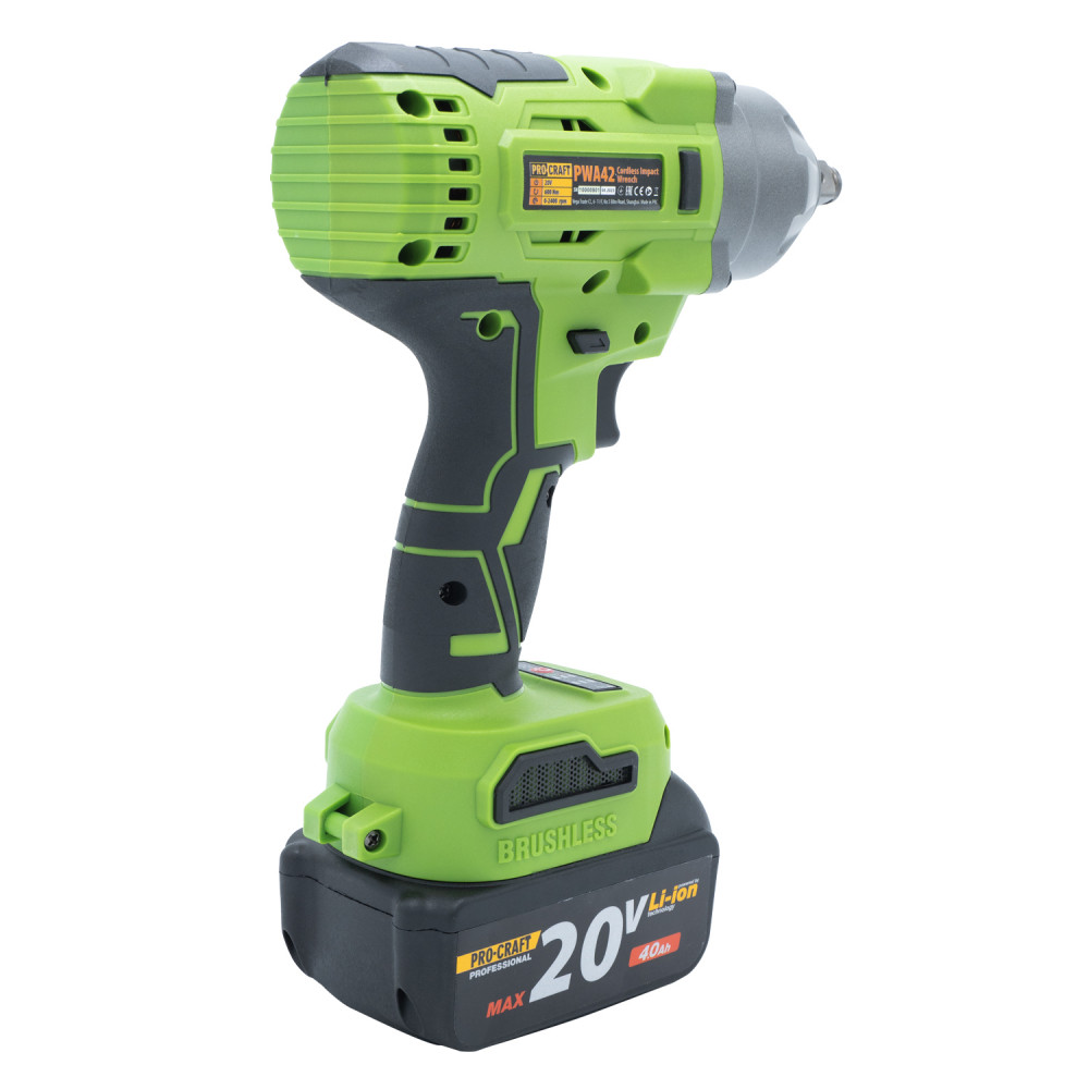 Аккумуляторный гайковерт Procraft PWA42 (с 1 акб и зп) (030420)