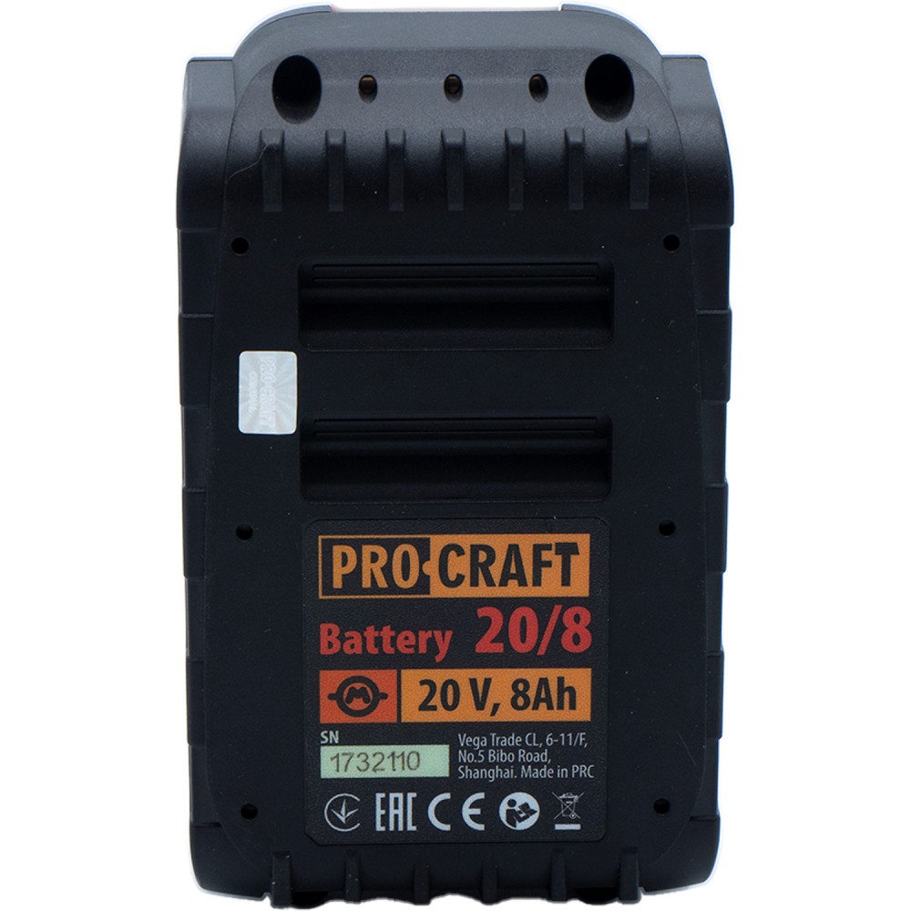 Акумуляторна батарея Procraft Battery20/8 (20В, 8Аг) (030211)