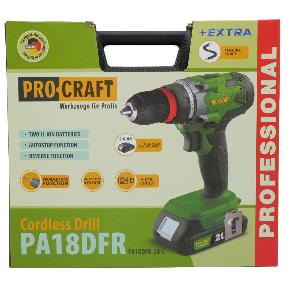Шуруповерт Procraft PA18DFR Extra new (101803)