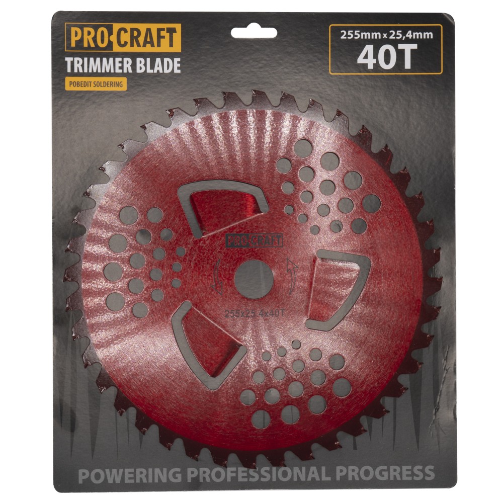 Нож 40T победит красный Procraft D255*25.4 (Н_П-3_Ч)