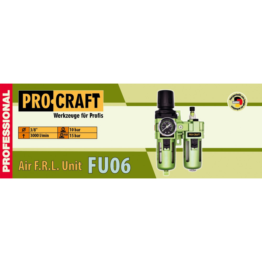 Блок підготовки повітря 3/8" Procraft FU06 (900062)