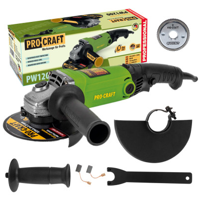 Кутошліфувальна машина Procraft PW1200 125 мм (001200)