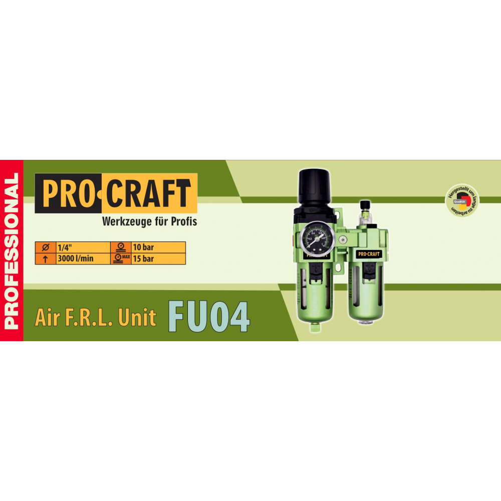 Блок підготовки повітря 1/4" Procraft FU04 (900041)