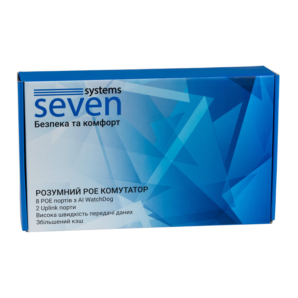 PoE комутатор (switch) 8 портів SEVEN P-7328