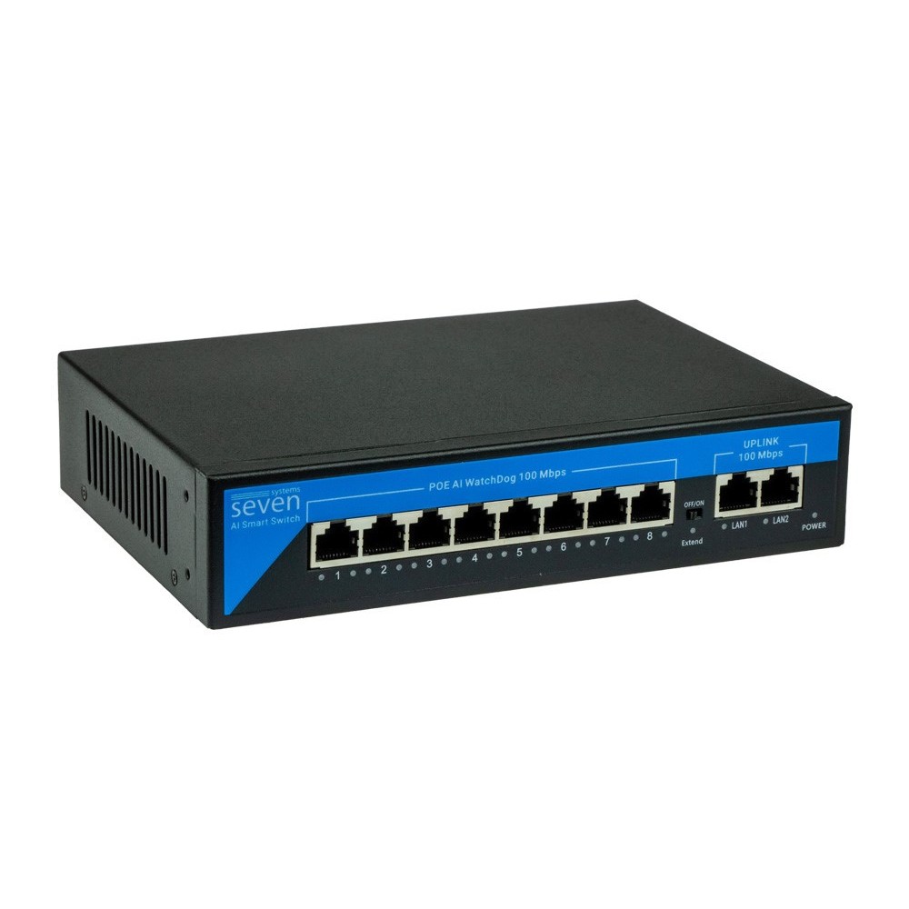 Комплект IP-відеоспостереження Dahua на 8 купольних 5 Мп IP-камери DH-IP1118OW-5MP