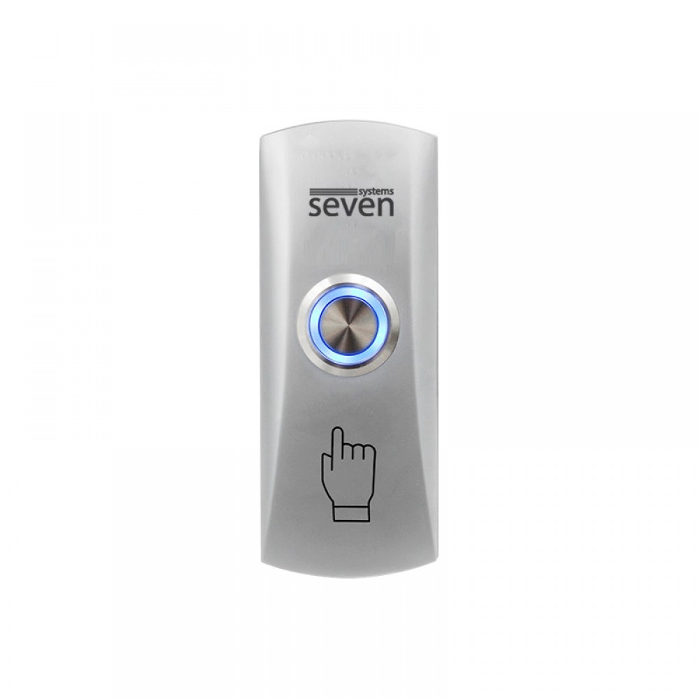 Кнопка виходу металева накладна з підсвічуванням SEVEN K-782