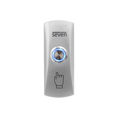 Кнопка виходу металева накладна з підсвічуванням SEVEN K-7493