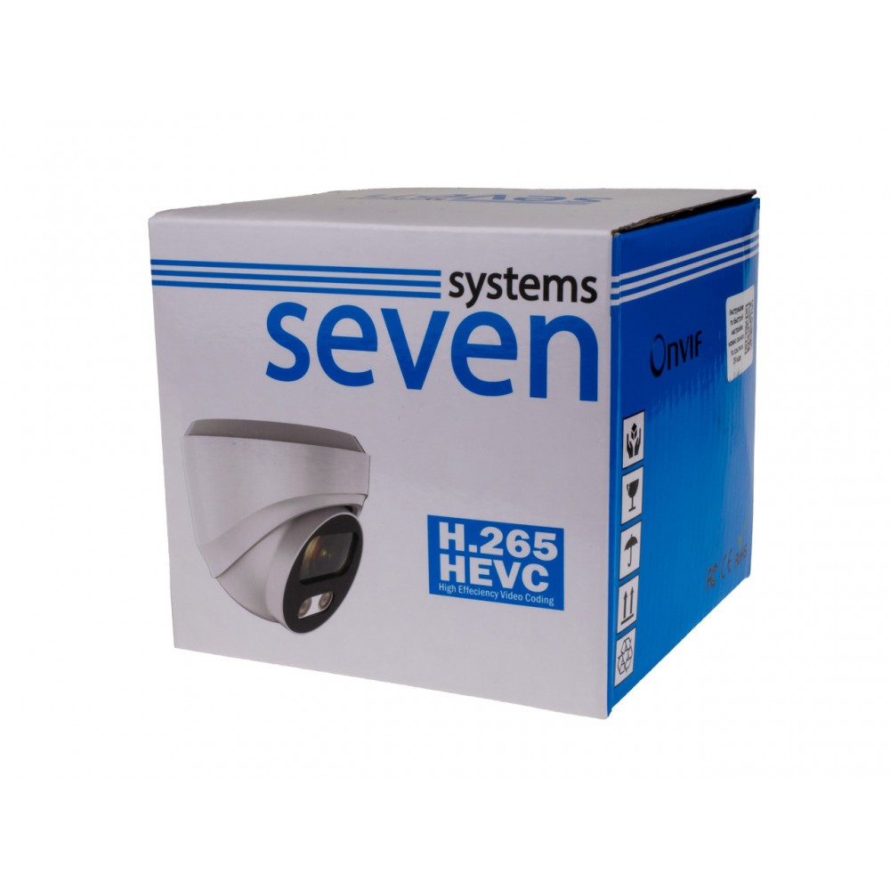 IP видеокамера SEVEN IP-7212PA (2.8 мм) white