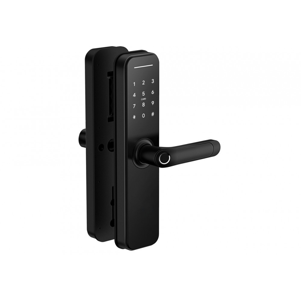 Умный биометрический дверной замок SEVEN LOCK SL-7766B black (без врезной части)