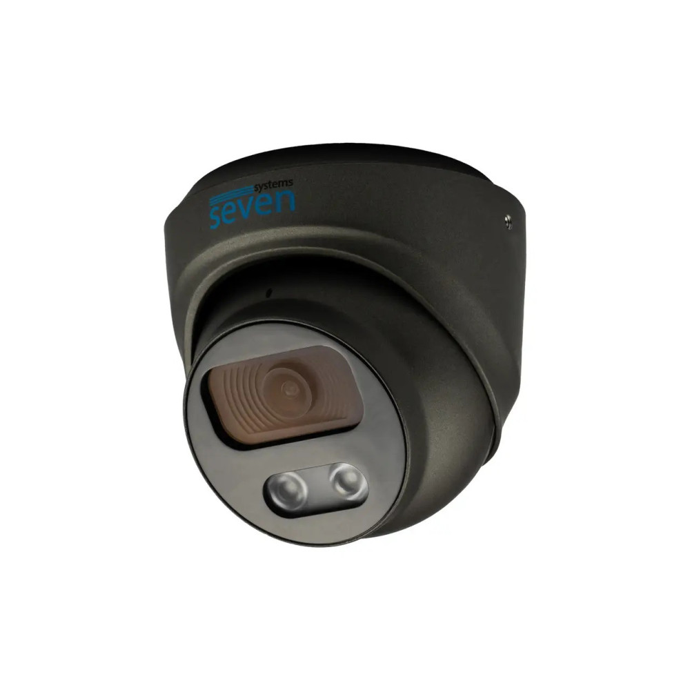 Комплект видеонаблюдения на 8 купольных 5 Мп IP-камер SEVEN IP-7215B8-5MP