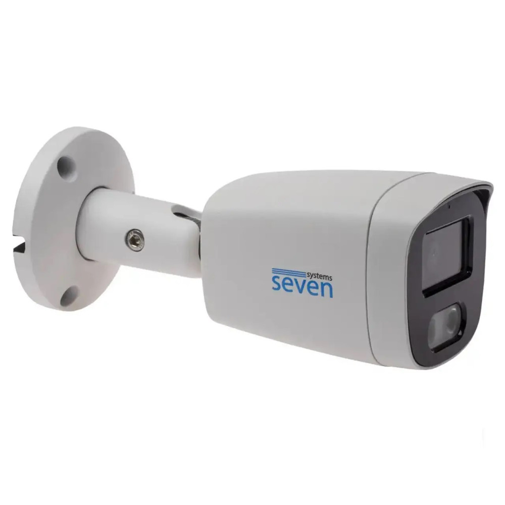 Комплект видеонаблюдения на 8 цилиндрических 5 Мп FULL COLOR IP-камер SEVEN IP-7225W8FC-5MP
