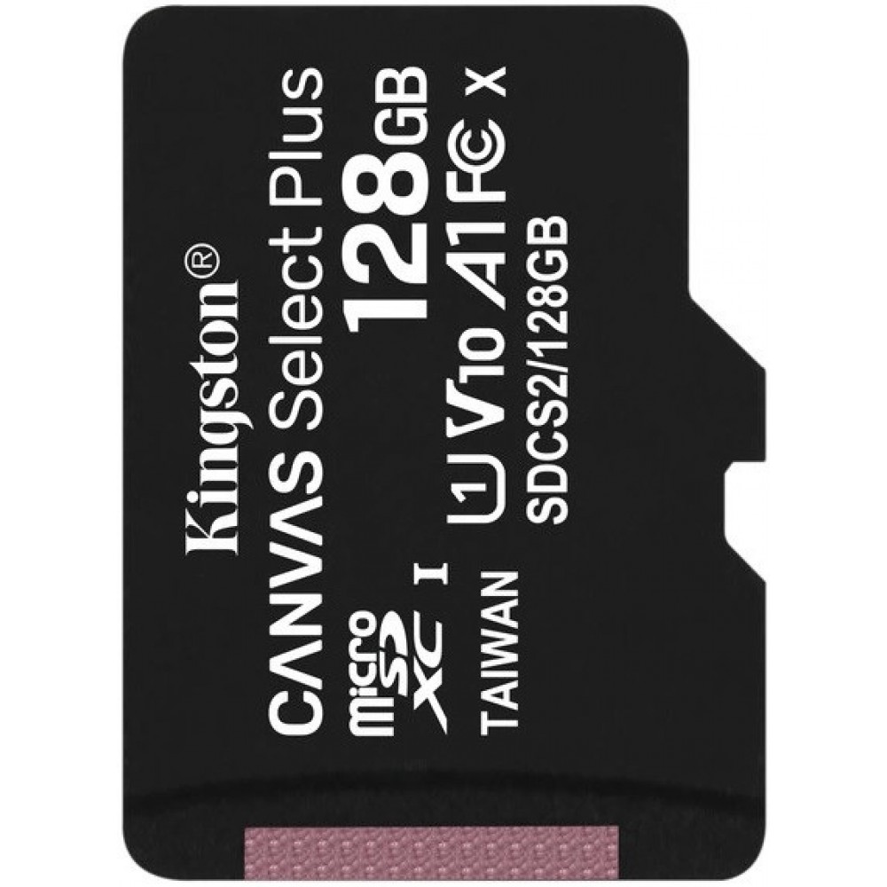 Карта пам'яті для домофону microSDXC Kingston Canvas Select Plus 128 GB Class 10 А1 UHS-1