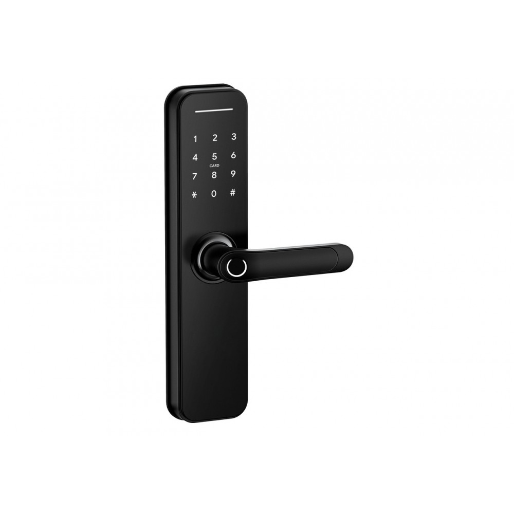 Умный биометрический дверной замок SEVEN LOCK SL-7766B black (без врезной части)