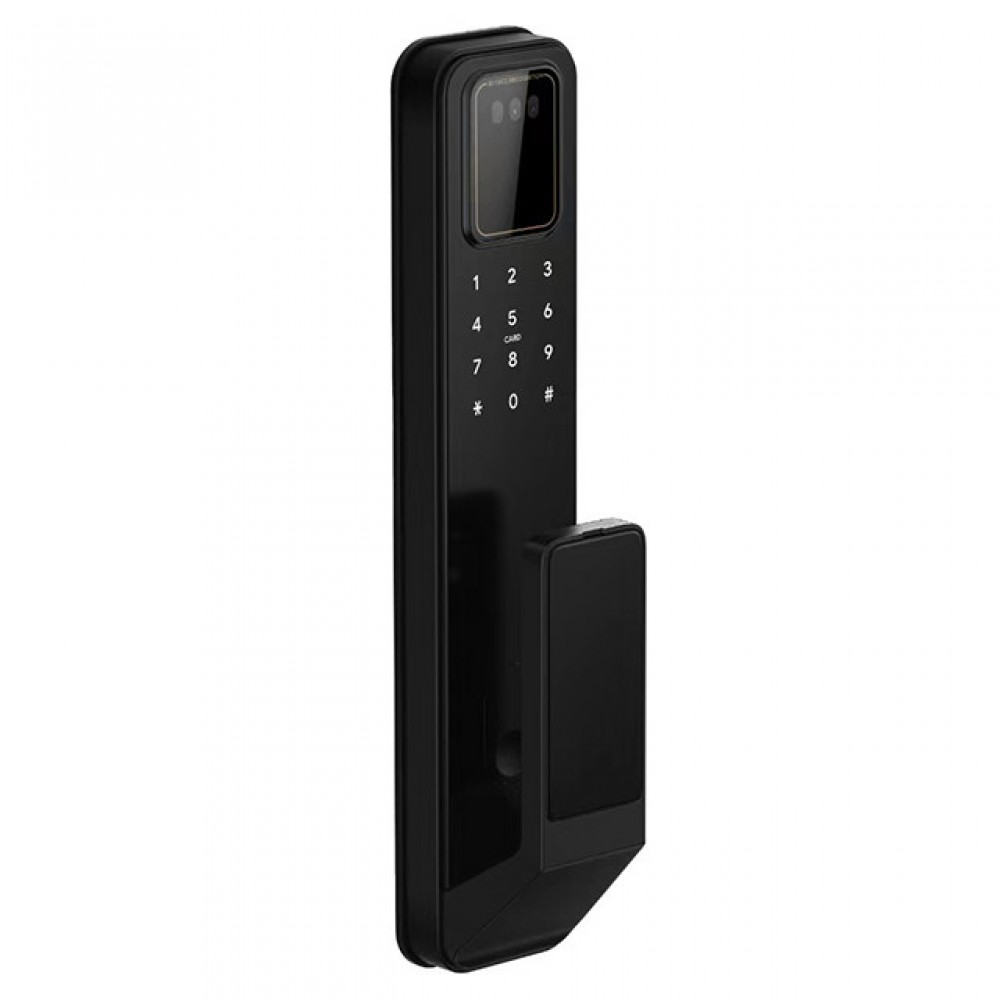 Умный дверной биометрический замок SEVEN LOCK SL-7769BFF black (врезная часть 6068)