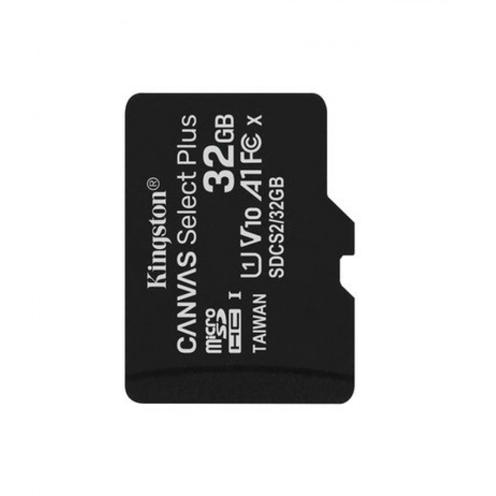 Карта памяти для домофона microSDHC Kingston Canvas Select Plus 32 GB Class 10 А1 UHS-1