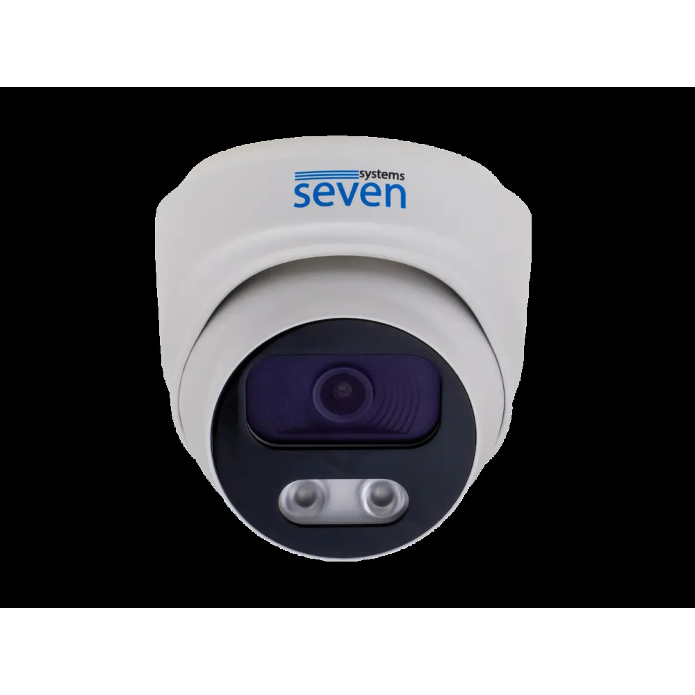 Комплект видеонаблюдения на 4 купольные 5 Мп IP-камеры SEVEN IP-7215W4-5MP
