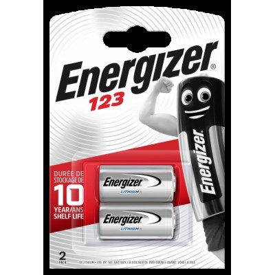 Батарейка Energizer 123 Lithium 2шт