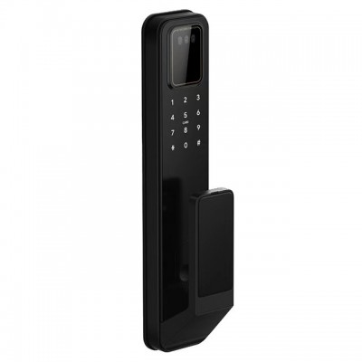 Умный дверной биометрический замок SEVEN LOCK SL-7769BFF black (врезная часть 6068)