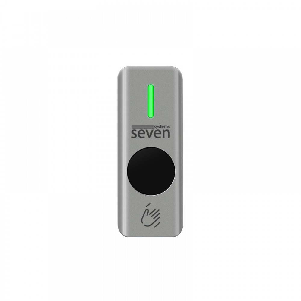 Кнопка виходу безконтактна металева вулична накладна SEVEN K-7497NDW