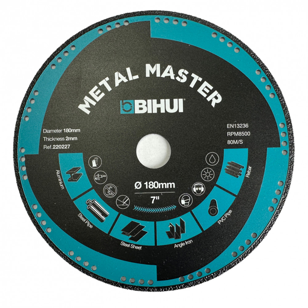 Диск алмазний BIHUI METAL MASTER 180x2,0x22,23 мм (DSBC180)