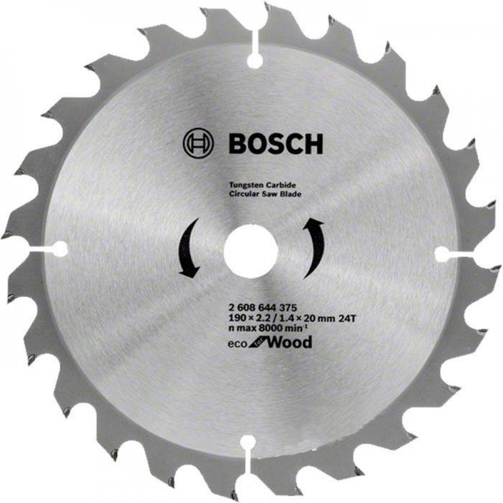 Пиляльний диск Bosch Eco for Wood 190x20/16-24T (2608644375)