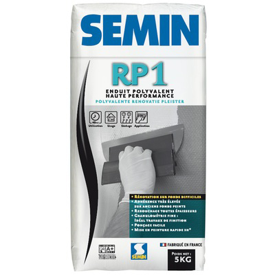 Ремонтне шпаклювання для нерівних основ SEMIN RP 1, 5 кг (95945)