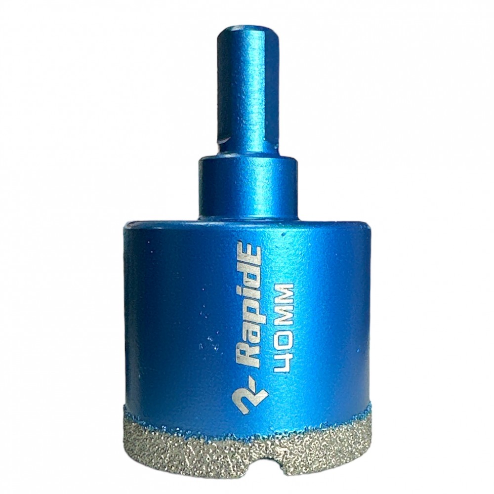 Алмазная коронка вакуумного спекания RapidE Evolution, 40 мм, под дрель (R-040)