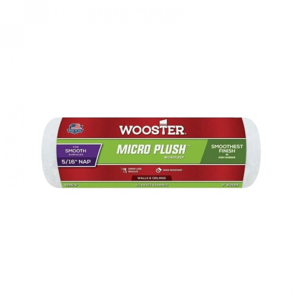 Валик малярський Wooster Micro Plush Microfiber Smooth, 23 см, ворс 8 мм (R235-9)
