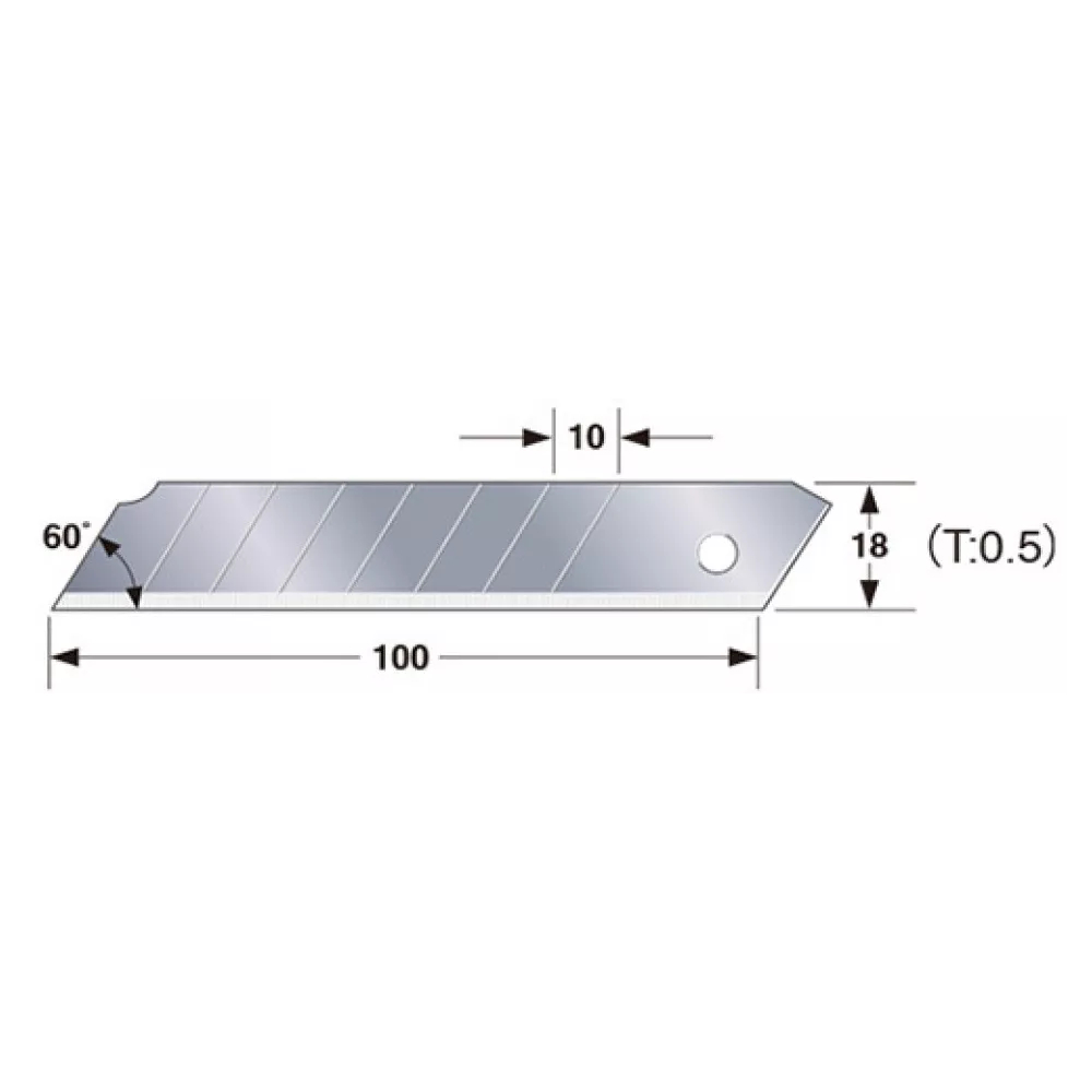 Сегментні леза Premium 18 мм TAJIMA DORA Endura Blades, 10 шт. (CB50)