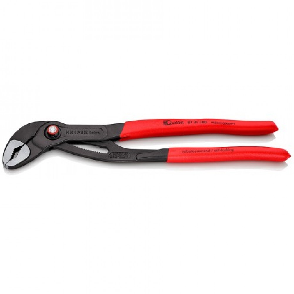 Переставні кліщі Knipex Cobra QuickSet (з автопуском) сантехнічні, 300 мм (87 21 300)