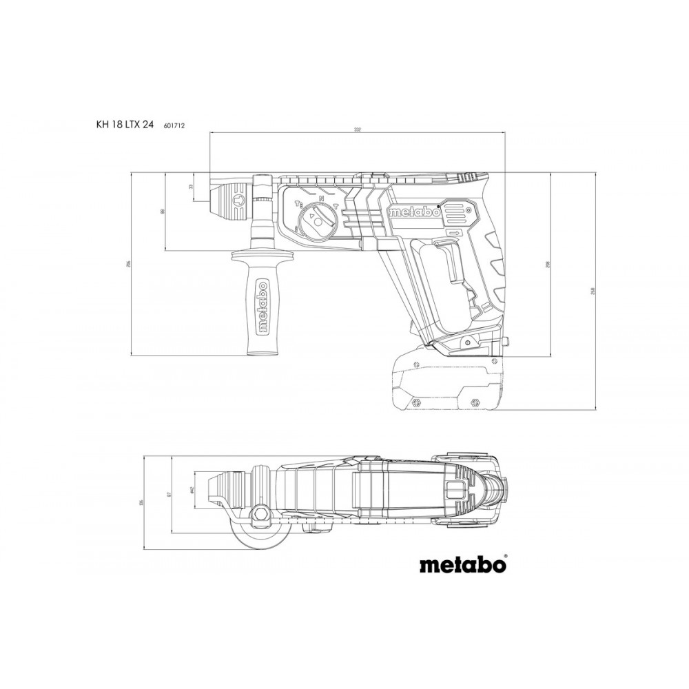 Акумуляторний перфоратор Metabo KH 18 LTX 24 (601712850)