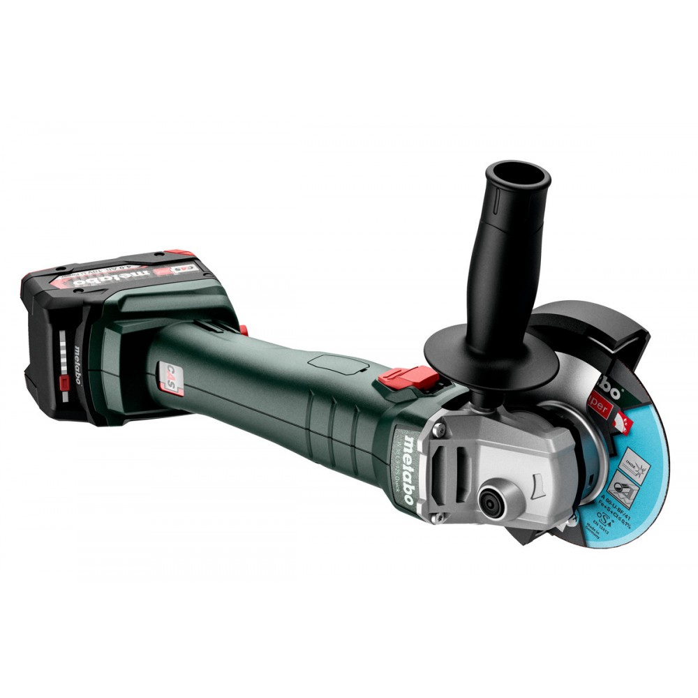 Акумуляторна кутова шліфувальна машина Metabo W 18 L 9-125 Quick (602249840)