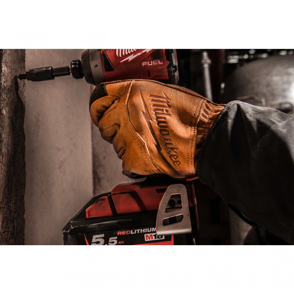 Кожаные перчатки Milwaukee размер 10/XL, 1 пара (4932478125)