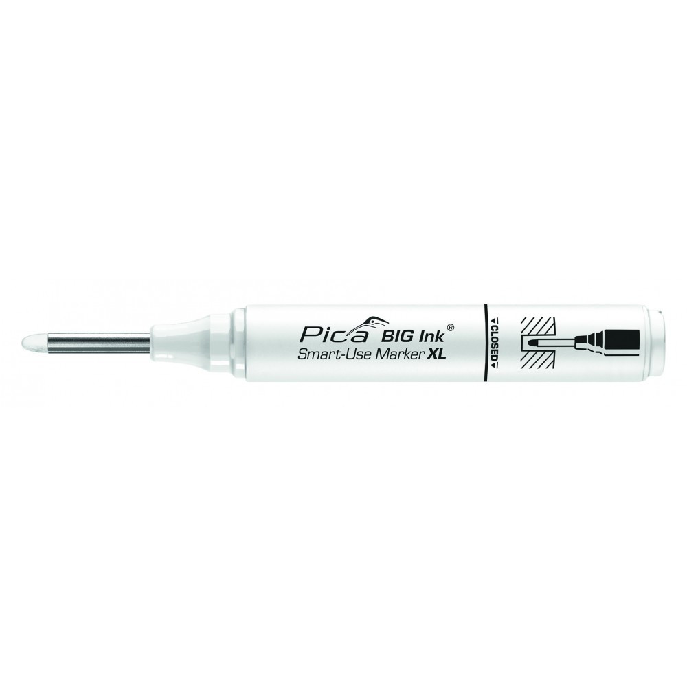 Маркер з довгим носиком Pica BIG Ink Smart-Use Marker XL, 170/52, білий (170/52)