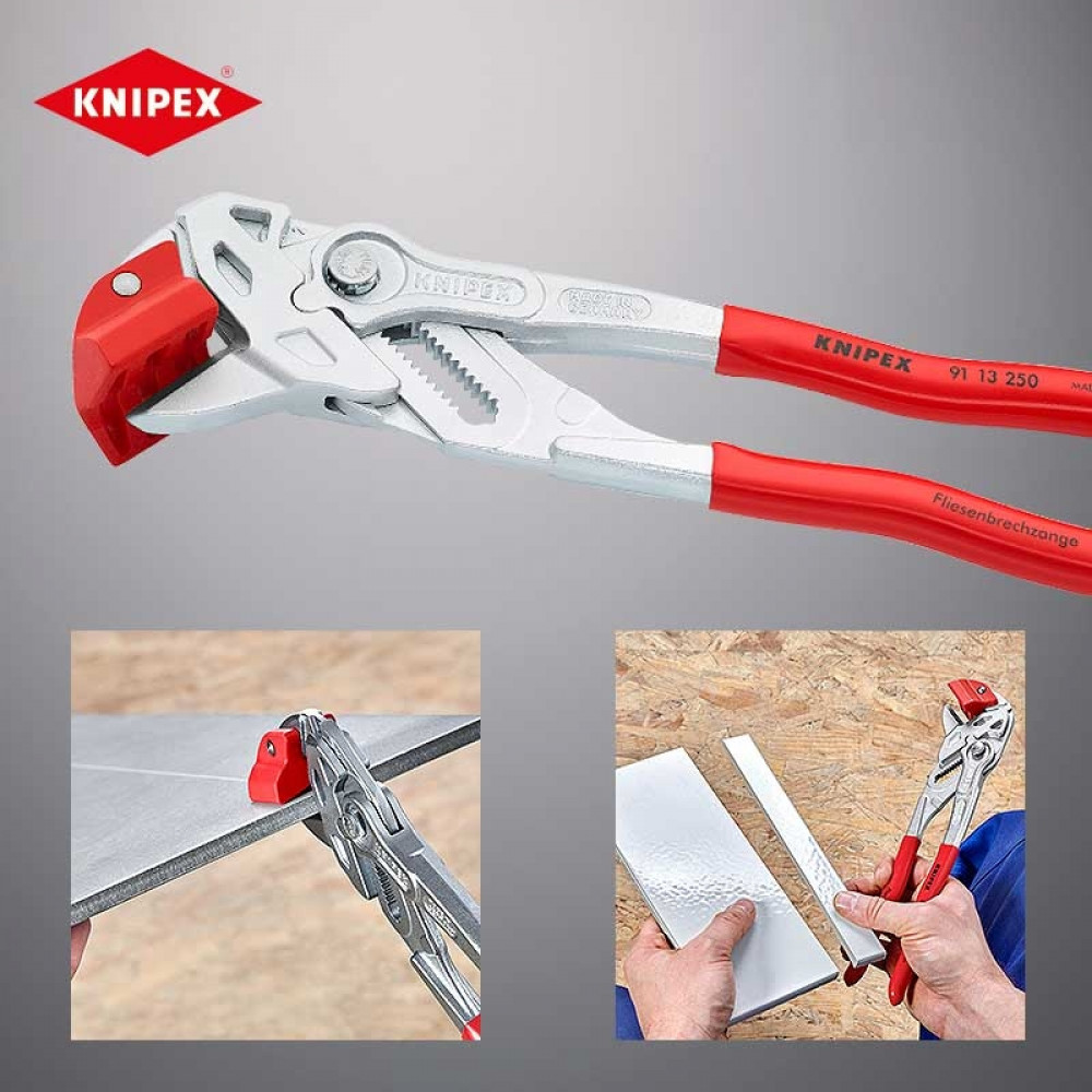 Кусачки Knipex для разламывания кафельной плитки, 250 мм (91 13 250)