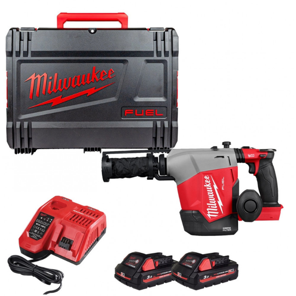 Перфоратор аккумуляторный бесщеточный Milwaukee SDS PLUS M18 FHAFOH16-302X (4933493533)